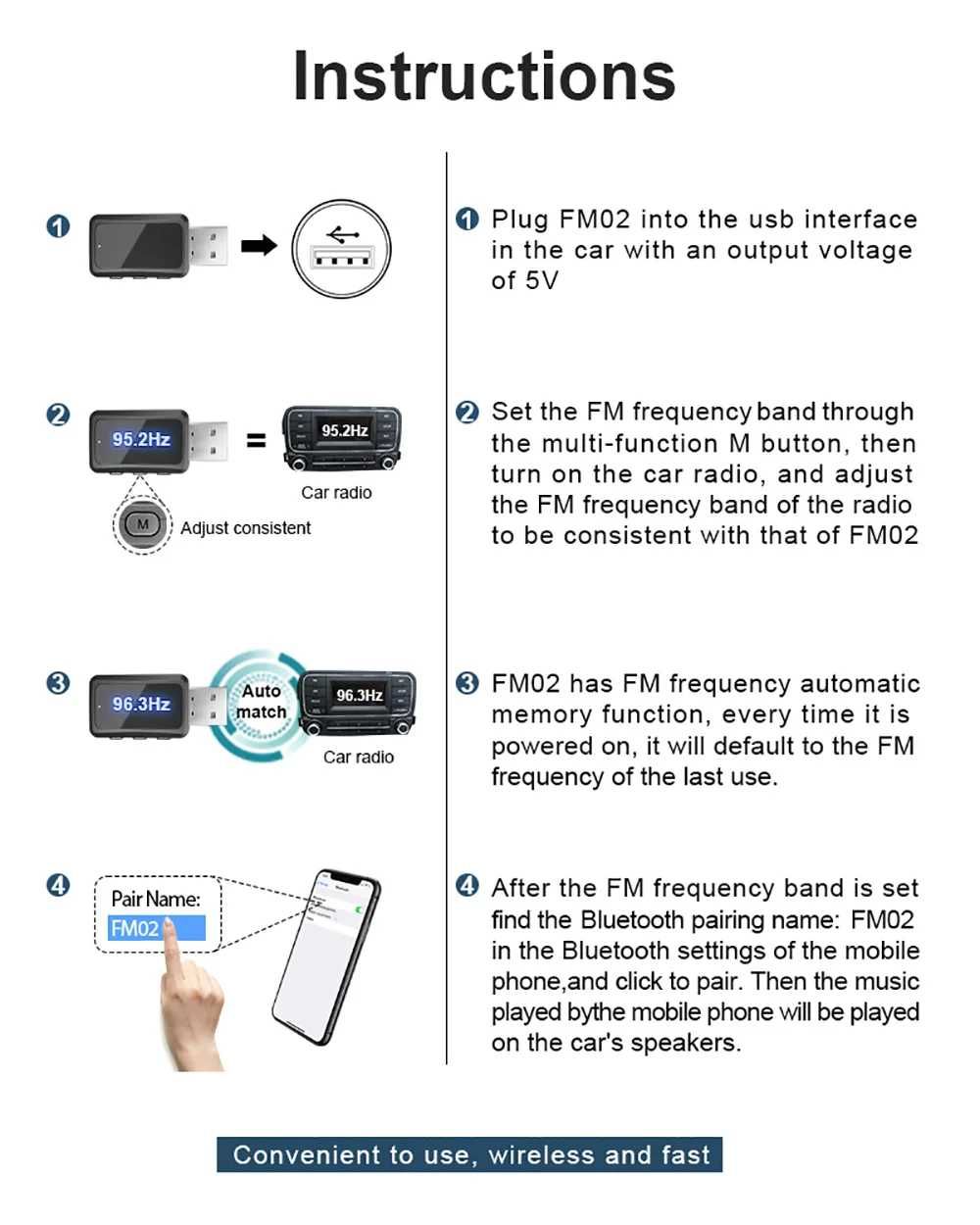 USB FM Tрансмитер с BT 5.3