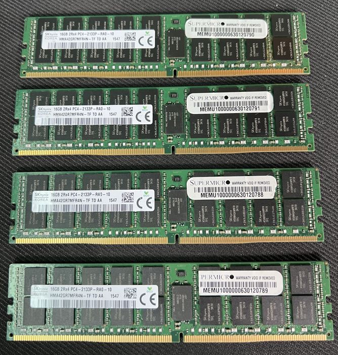 Kit Memorii RAM DDR4 SK Hynix 64GB(4x16) 2133P Mhz Server/Workstation