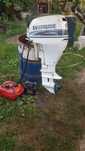 Motor de barca Evinrude de 15 cai, in 4 timpi.