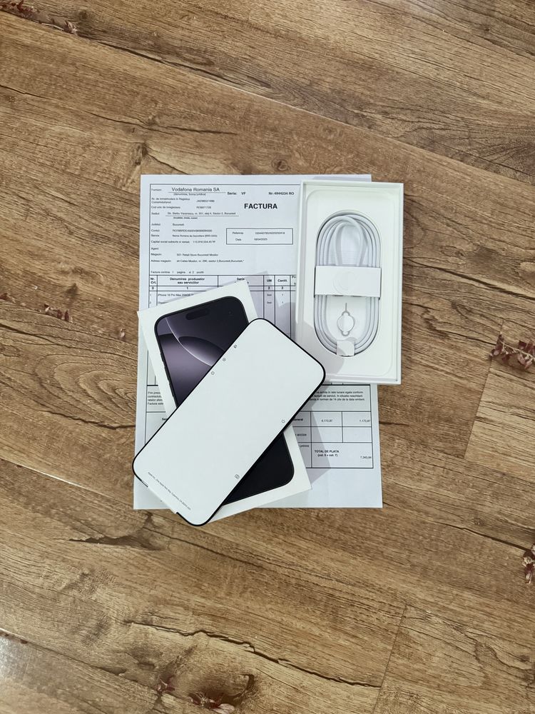 iPhone 16 pro max nou factura și garanție 2ani