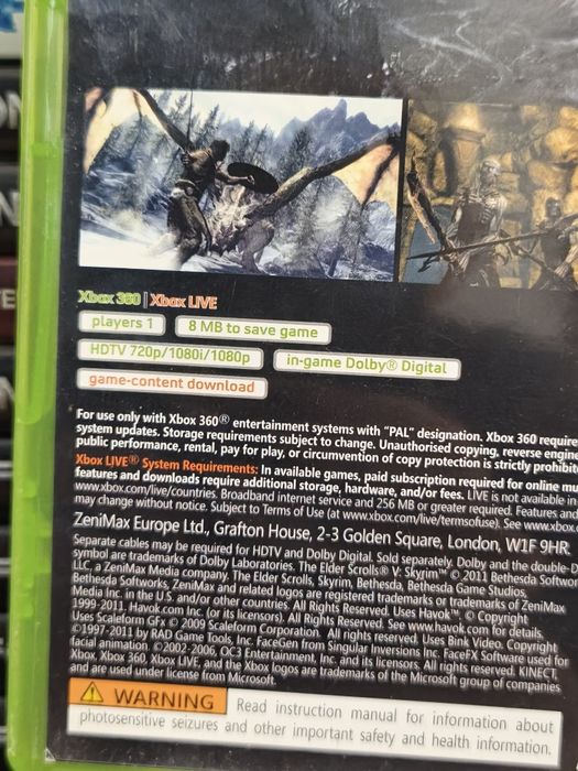 Joc/jocuri Skyrim Xbox360 original