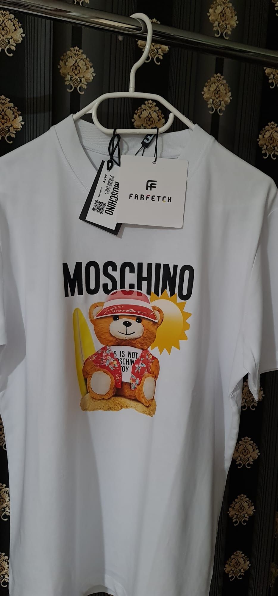 Tricou Moschino 2024 alb x negru