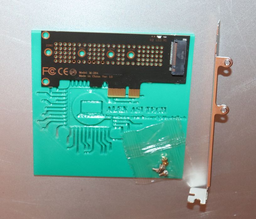 Kit Adaptor SSD m.2 NVME to PCIE 4.0 X1 Full Height