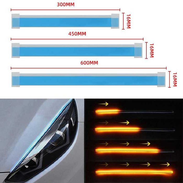 Set banda LED flexibila DAYLIGHT 60 cm - 12V