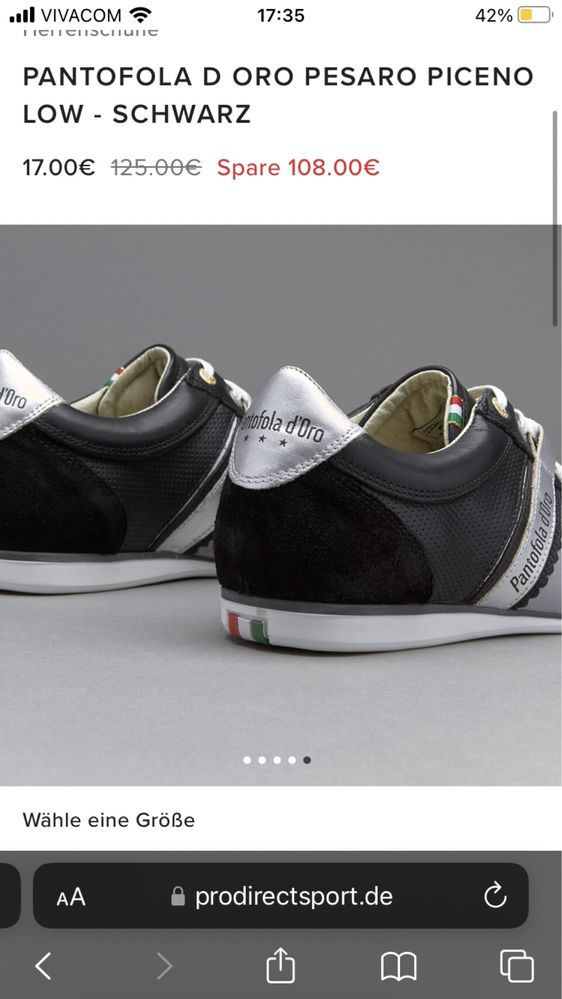 Мъжки обувки PANTOFOLA D ORO 45