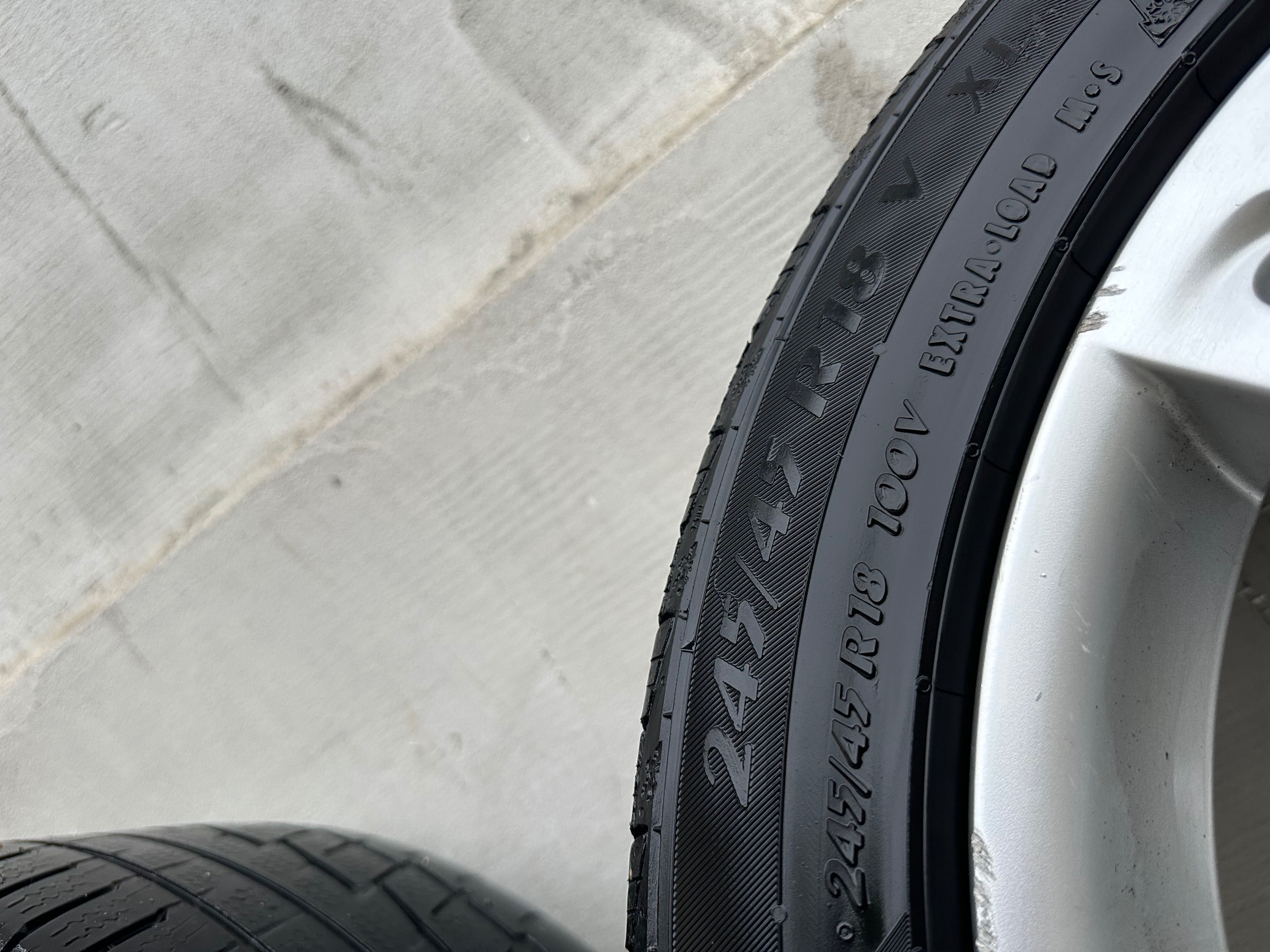 Jante BMW MPacket 18” 5x120, fara defect, anvelope incluse 245/45R18
