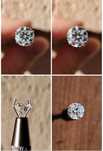 Piatra moissanite diamant 1 carat VVS1