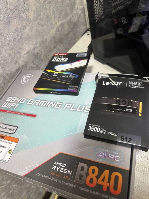 Игровой кейс Lian Li/MSI B840 GAMING/RTX 5060 ti /16 gb DDR5/ R5 7500F