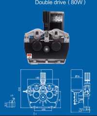 Motor avans sarma 24V aparat sudura 4role dintate NOU