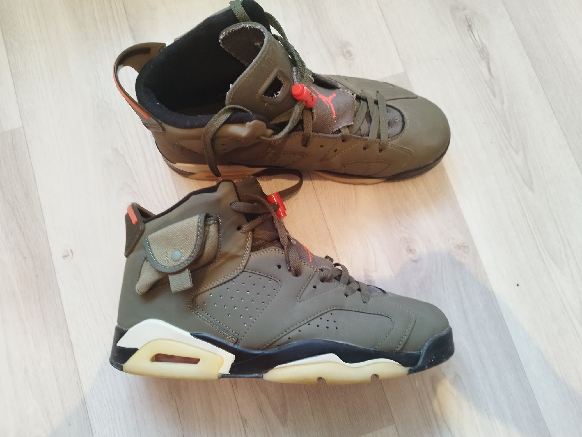 Nike Air Jordan 6 x Travis Scott Cactus Jack зеленые