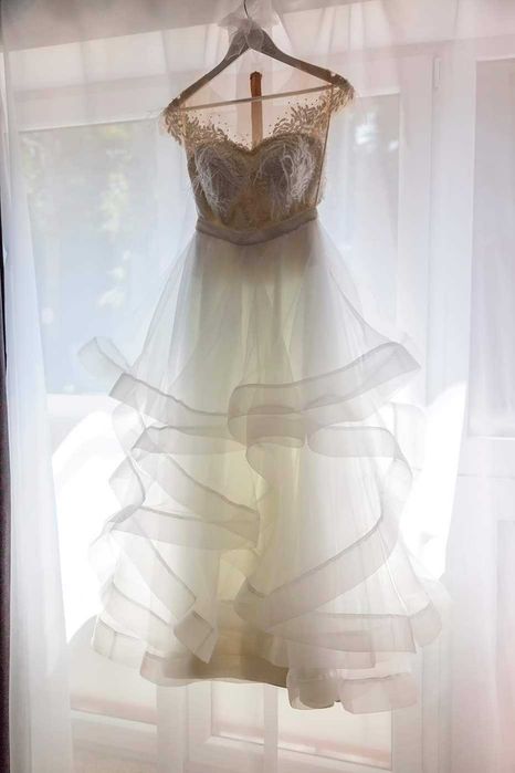Rochie mireasa- corset si 2 fuste