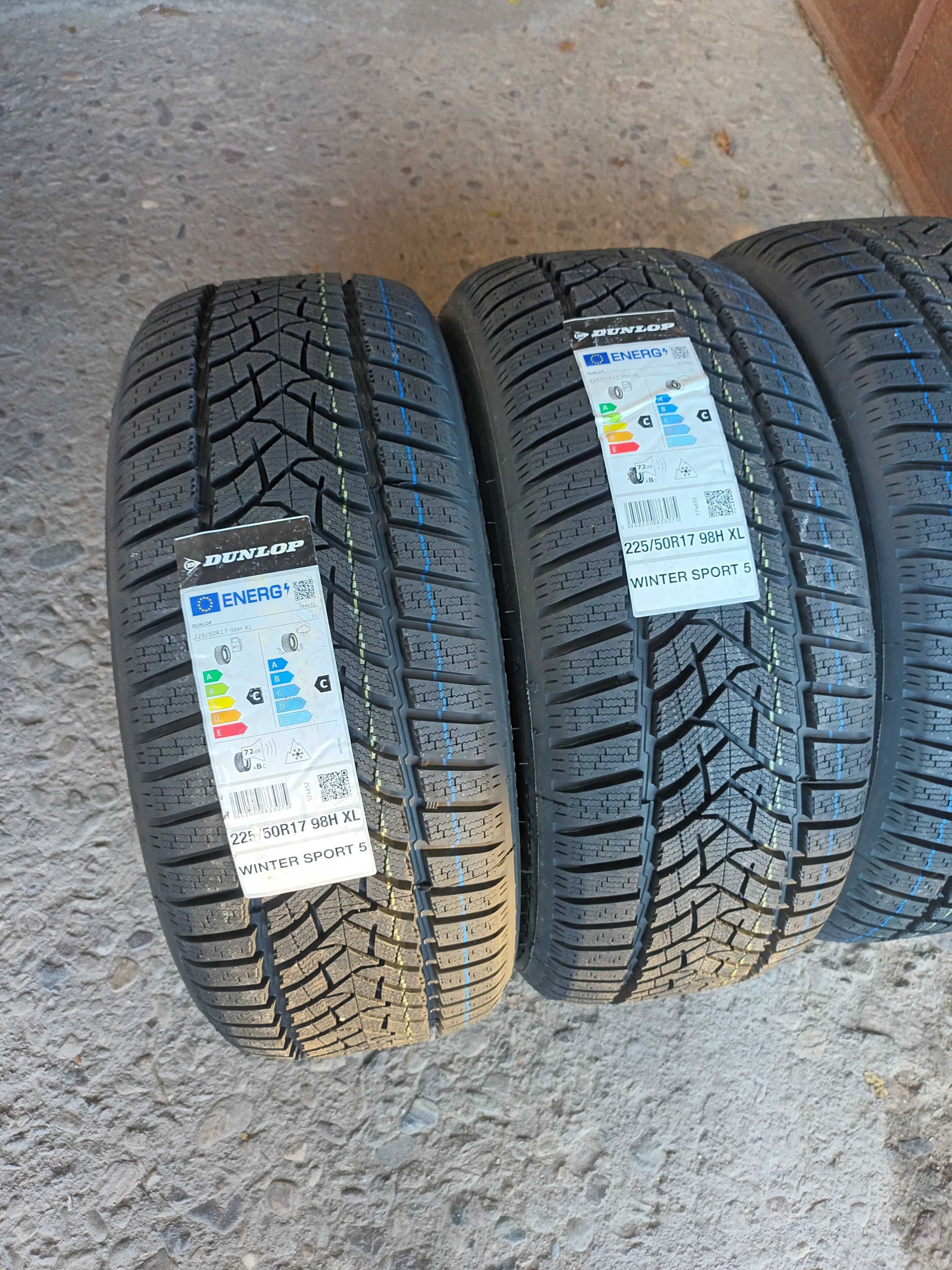 4 Нови зимни гуми 225/50 R17 Dunlop Winter Sport 5 98H M+S XL Germany