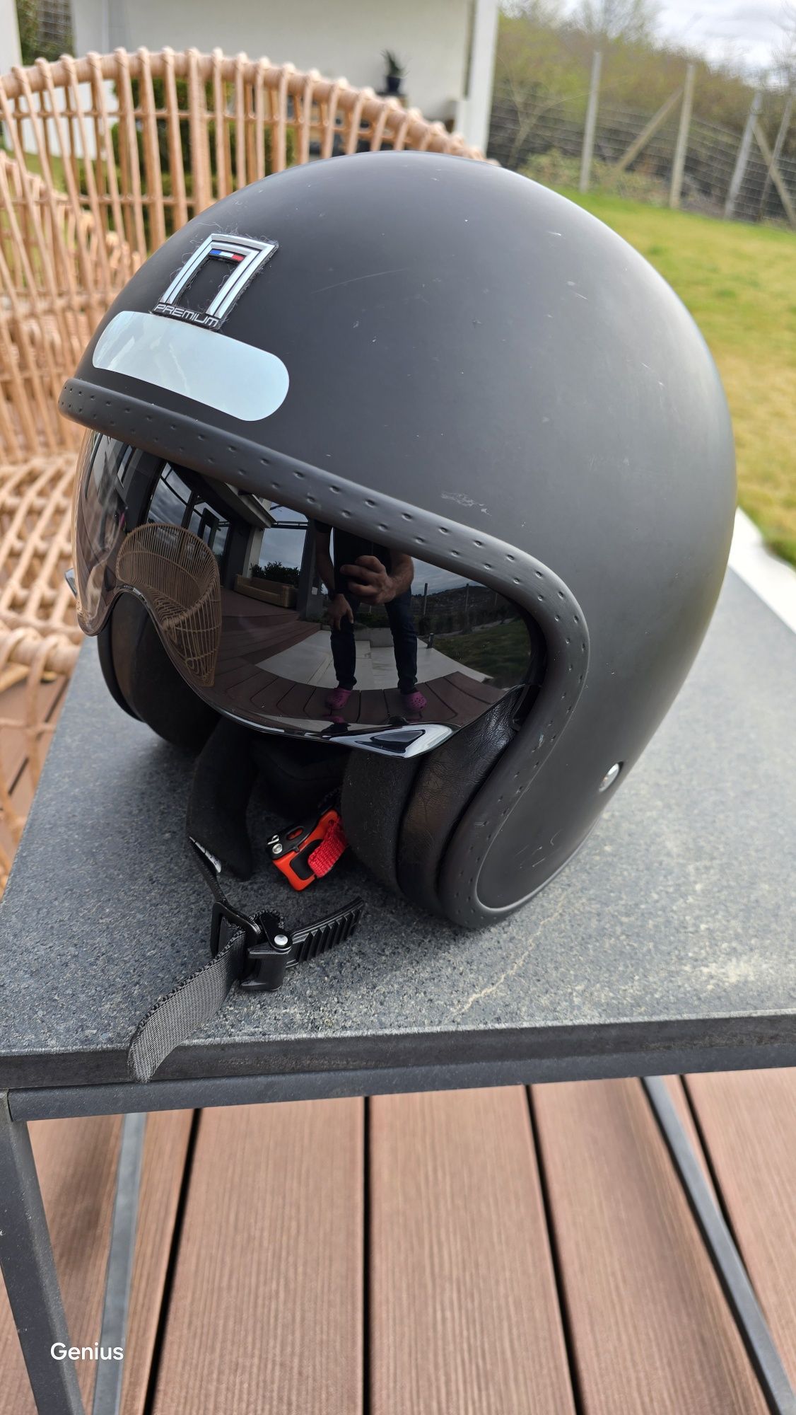 Casca moto open face Nox Premium