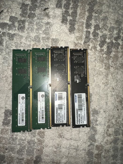 Оперативная память ddr4 по 4гб