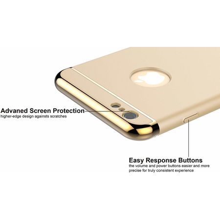 Husa pentru Apple iPhone 66S, GloMax 3in1 PerfectFit, Gold