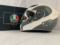 Casca moto full face XL, XXL K-4 AGV E2205 MULTI ECO WHITE GUN METAL