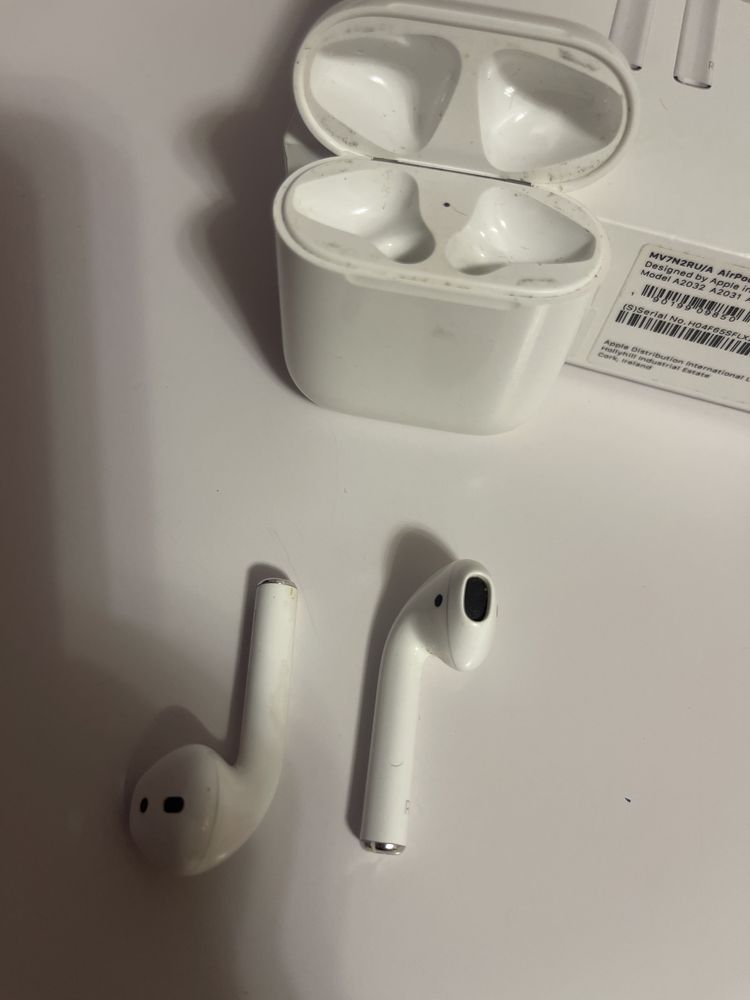 Наушники Apple AirPods with Charging Case белый