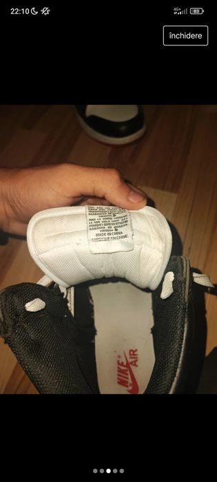 Vând Jordan 1 HIGH Black TOE