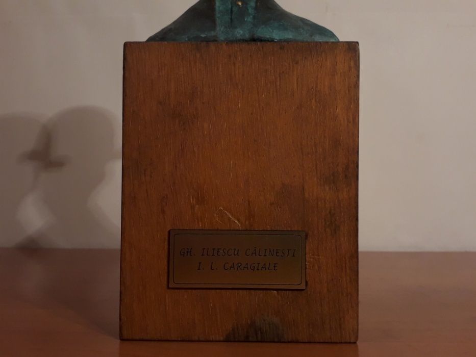 Statueta, Sculptura Rara - Gheorghe Iliescu-Calinesti -Bust Caragiale