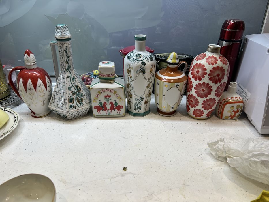 Графины , штофы.  Вазы