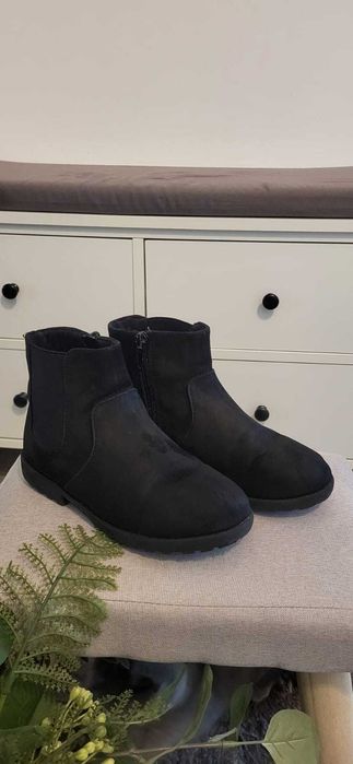 Ghete cu fermoar fete numar 30, negre