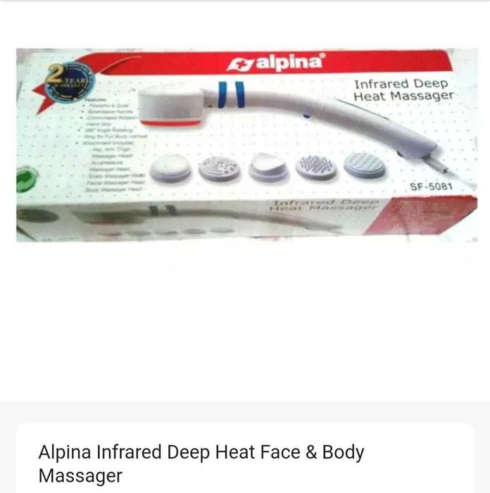 Aparat masaj Alpina cu caldura si infrarosu