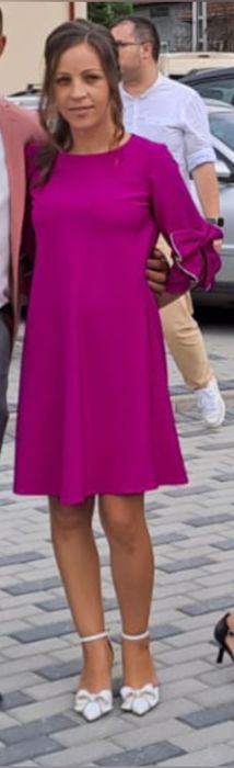 Rochie A line/gravide fucsia nr 36