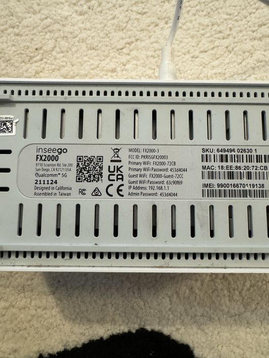Router 5g Inseego Wavemaker 5G Wireless Indoor Router FX2000