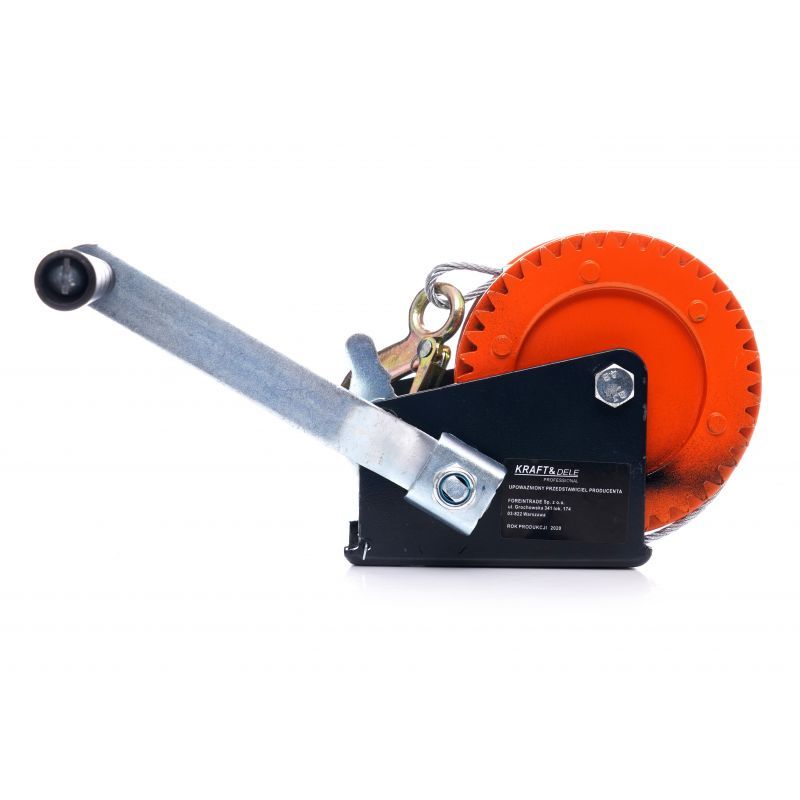 Troliu manual cu cablu 1580 kg , Kraft&Dele KD1313