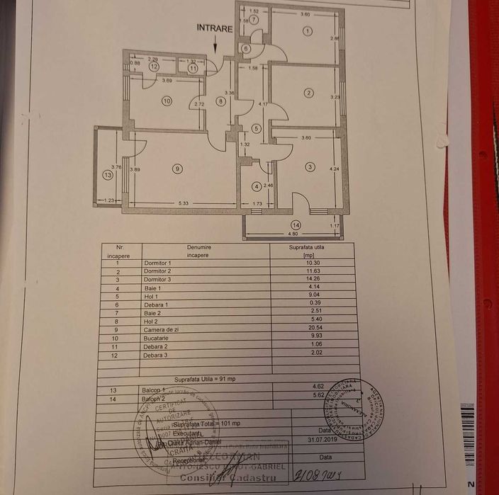 Apartament 4 camere - Etaj 1 - Alexandria - 101mp total