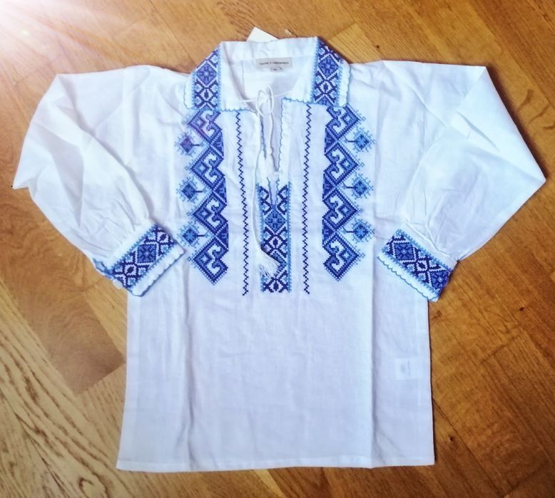 Costum popular băieți motive tradiționale din bumbac