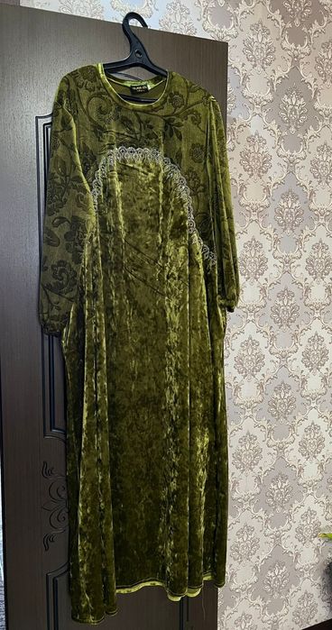 Платье Макси Велюр/Бархат