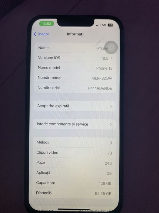IPhone 13 pentru piese ! Nu e blocat!