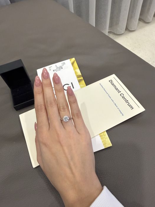 Диамантен пръстен 1,5 карата. Платина