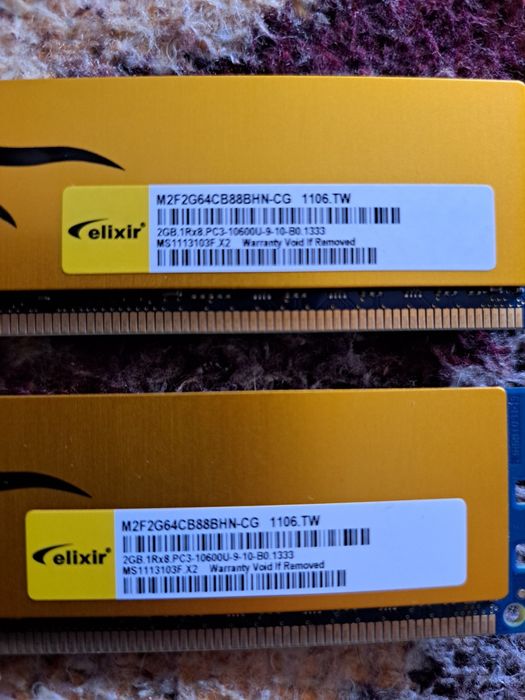 2 buc memorie ram calculator pc 2 gb + 2 gb