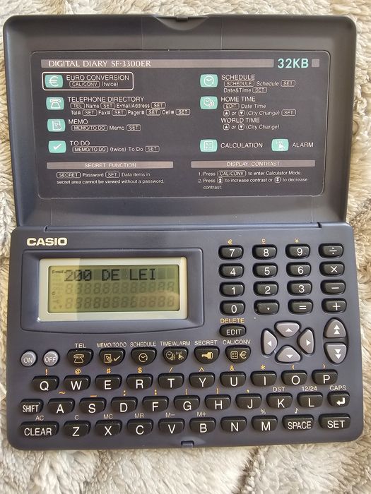 CASIO Digital Diary SF-3300ERbu-W 32kb