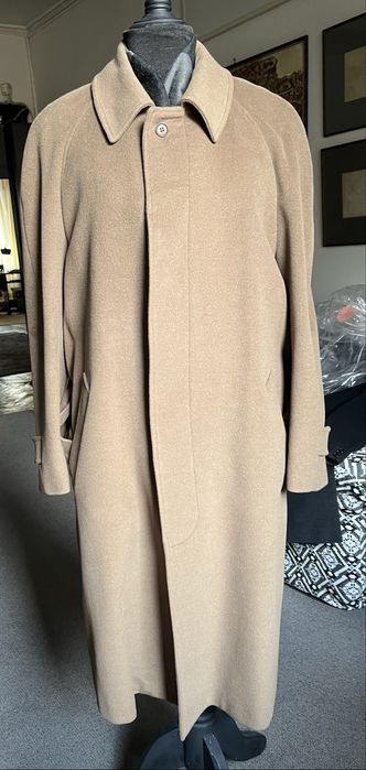 Palton lung, m 50, stofa din lana si cashmire, impecabil