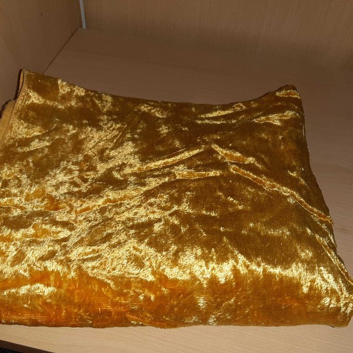 Draperie galbena 60x200 cm din catifea galbena