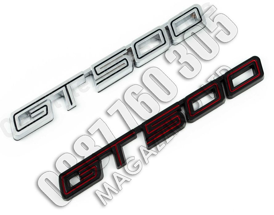 Емблема Мустанг GT 500 за Калник или задна броня Mustang Shelby GT500