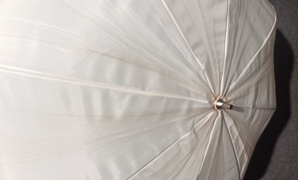 Бокс-чадър 109 см Бял дифузен