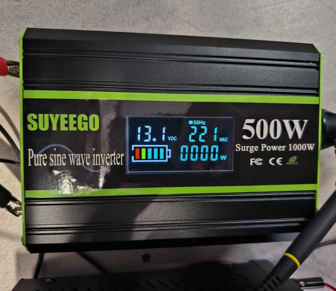 Инвертори SUYEEGO 500/1000W пълна синусоида