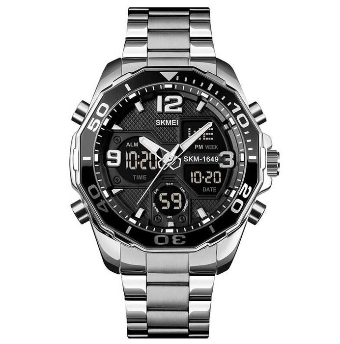 Часы Skmei 1649 с двойным циферблатом