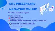 Creare website, magazin online, promovare online