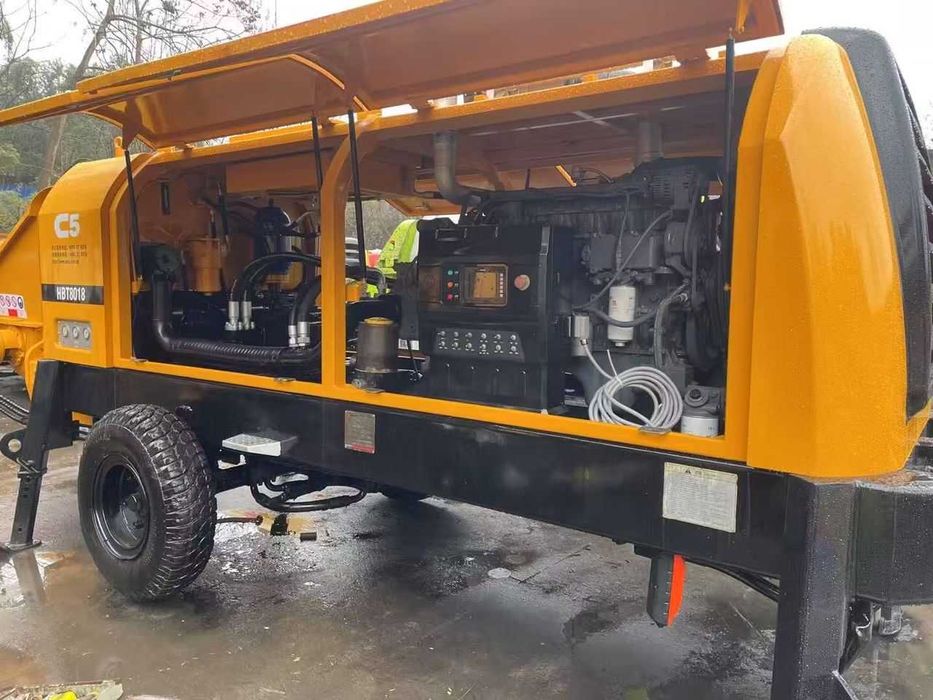 Электробетононасос стационарный, производительность 80 куб/час