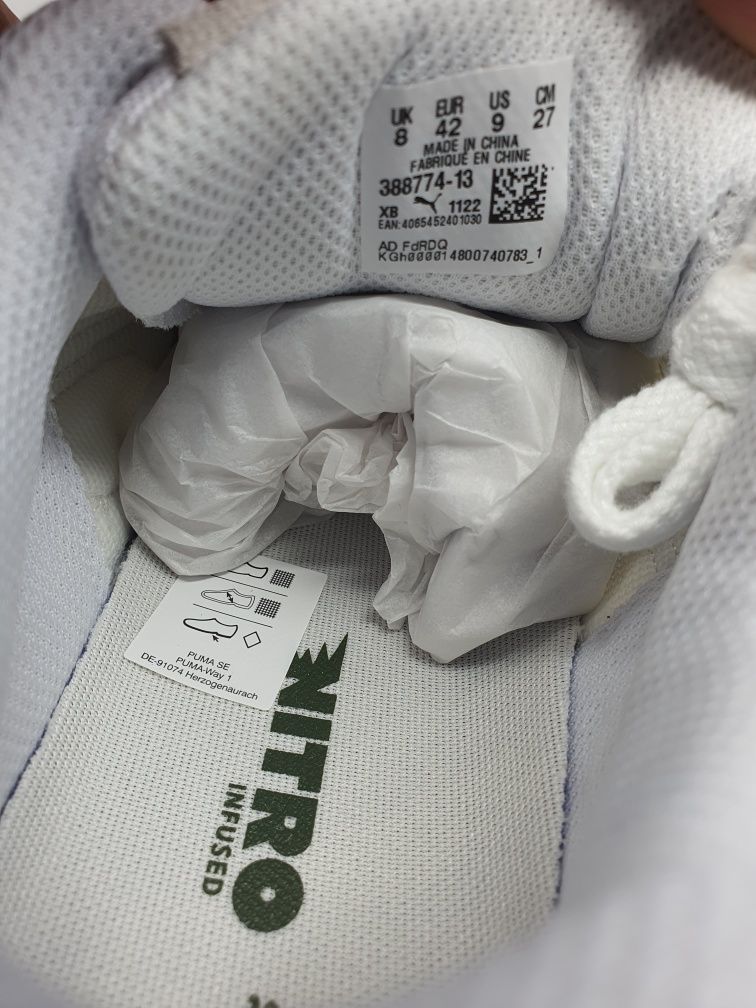 Маратонки Puma Teveris Nitro

Чисто нови с кутия. 

Размер 38 стелка 2
