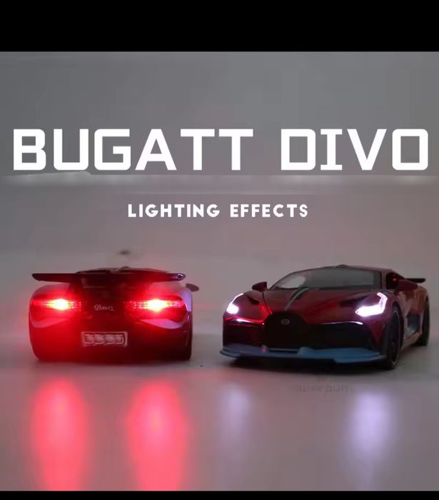 Метални Реалистични модели на спортни коли Ferrari FXX и Bugatti Divo