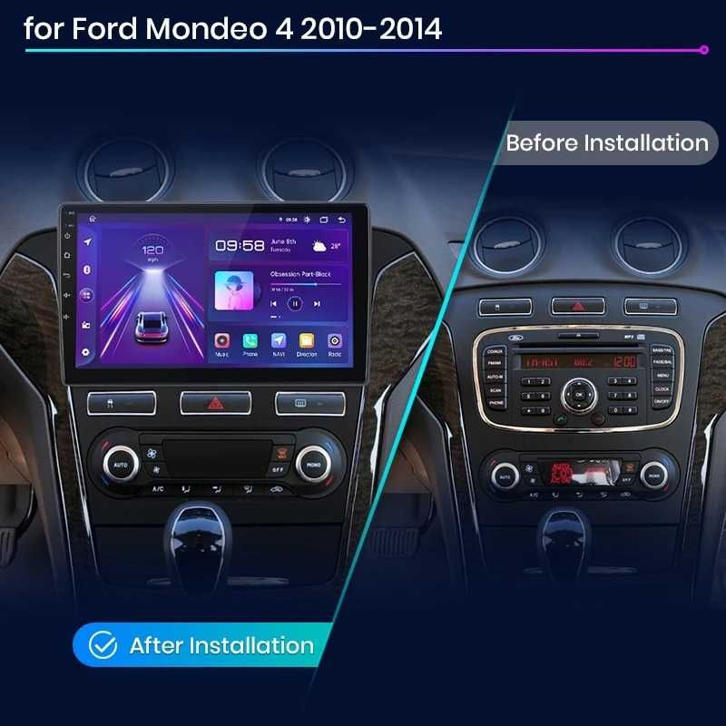 Navigatie Android Dedicata Ford Mondeo (2010-2014), WiFi, Bluetooth
