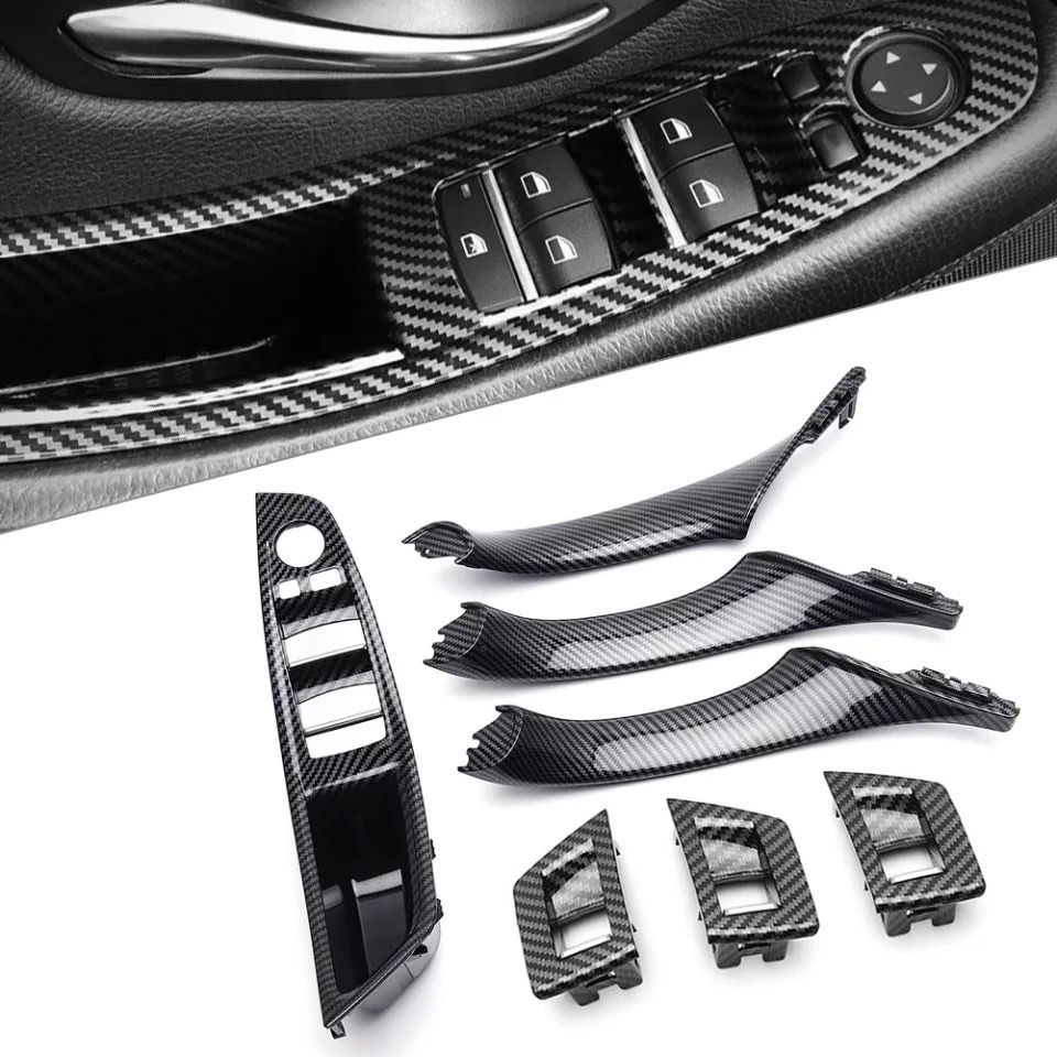 Manere interior trim sofer/pasager Negru Carbon Bmw Seria 5 F10 F11