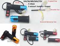 Acceleratie bicicleta electrica cu display 12-99V. Triciclu Noua!