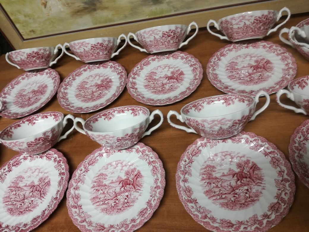 Myotts Country Life Staffordshire England 23броя порцеланов сервиз